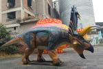 Silicone Rubber Realistic Animatronic Dinosaur Pentaceratops For Shopping Mall