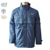 Buy cheap Blue Cotton Anti Static Flame Retardant Jacket / Insulated Fr Winter Coat product