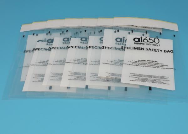 Buy cheap 95kPa Biohazard Specimen Transport Bags from wholesalers