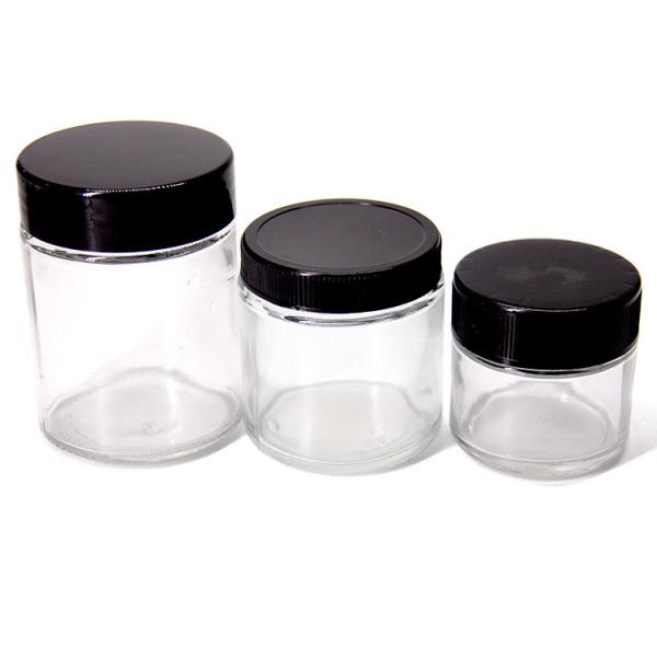 Buy cheap Clear Cosmetic Glass Jar 200ml Lotion Jars With Lids from wholesalers
