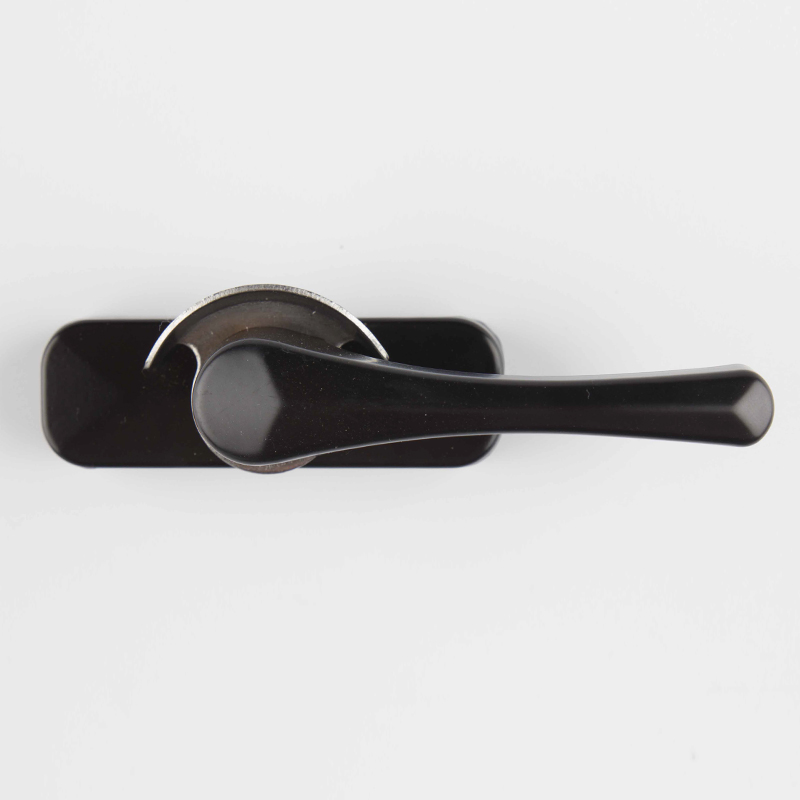 American Style UPVC Crescent Moon Lock Window Modern Design with Zinc/Aluminum Alloy
