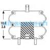 Buy cheap 2B9-230 Rubber Bellows Goodyear Air Spring 3.5 Kg Weight With Steel Plate Air Suspension from wholesalers