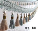 Handmade fashionable chain beads lace tassels fringes for curtain/sofa/pillow