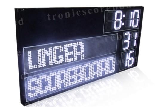 Buy cheap P16mm LED Football Scoreboard With White Color Digits Easy Maintenance from wholesalers