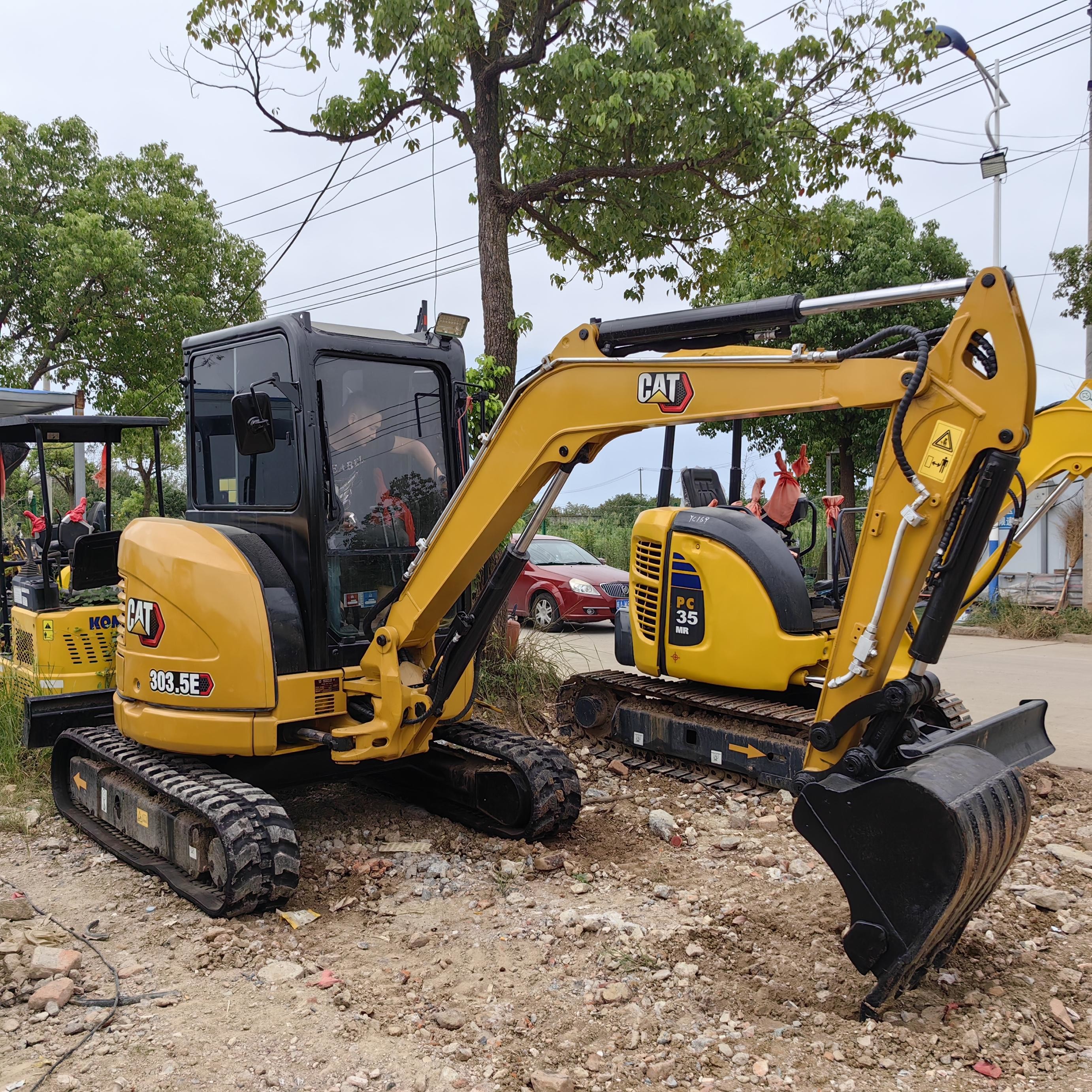 Hydraulic Mini Caterpillar 303.5 Used CAT 3ton Excavators Engineering Track Diggers