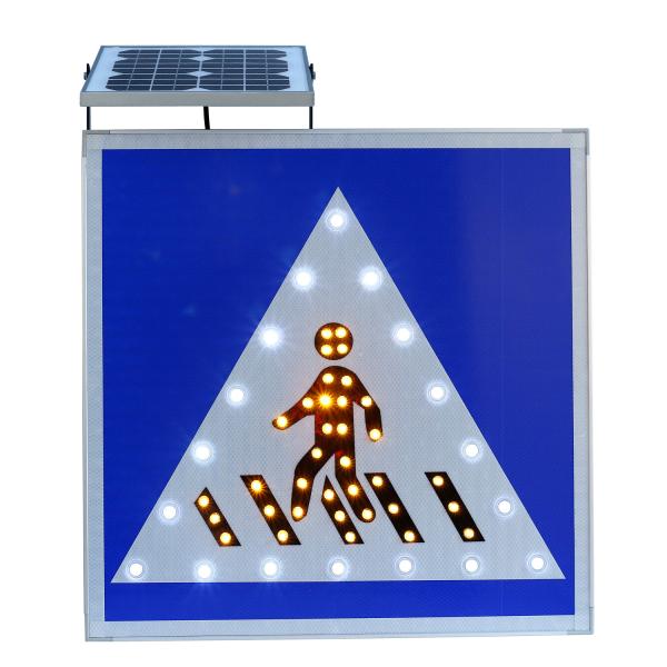 Buy cheap 1000 Meters Solar Pedestrian Crossing Sign from wholesalers