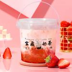 Small Buckets 1L Capacity White Disposable PP Food Grade Plastic Ice Cream