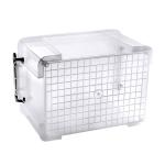 Wheeled Clear Organizing Bins Clear Plastic Storage Bins With Handle