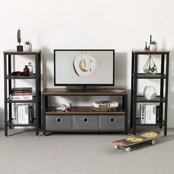 Buy cheap Small TV Stand with Fabric Drawer, Rustic Industrial Television Stand for Sale, LTV40BX from wholesalers