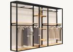 Fashion Iron Baking Garment Display Stands , Retail Store Clothing Display