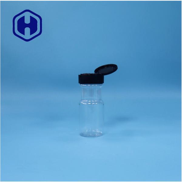 Buy cheap Transparent Plastic Spice Salt Black Pepper Powder Basil PET Jar Flip Top Cap from wholesalers