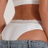 Buy cheap Nylon Womens Underwears White Hi Cut Casual Brief Underpants Bikini Seamless Lace Panties from wholesalers