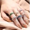 Buy cheap Clear Emerald Cut CZ Infinity Wedding Band 925 Silver Infinity Wedding Rings from wholesalers