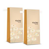 Buy cheap 500g 1000g Coffee Packaging Bags Custom Printed Flat Bottom 200mic With Tin Tie product