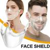 Buy cheap Fashion new transparent anti fog face shield protective full plastic face cover safety glasses face screen from wholesalers