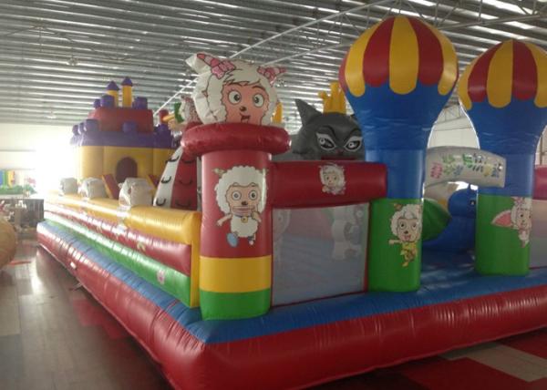 Buy cheap Funny PVC Inflatable Sports Games , Red Indoor Inflatable Playground For Family from wholesalers