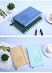 A5 Thread Sewing Pu Leather Custom Logo Work Agenda Budget Simple Design