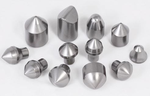 Cemented Tungsten Carbide Mushroom shaped Pick Buttons Hard Alloy Engineering Materials