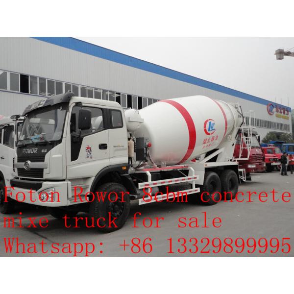 Buy cheap 2017s new best price 8m3 FOTON ROWOR 6x4 concrete mixer truck for sale, factory sale good price cement mixer truck from wholesalers