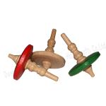 Wooden Spinning Tops Set – Classic Handcrafted Toys for Kids & Adults, 3 Colors