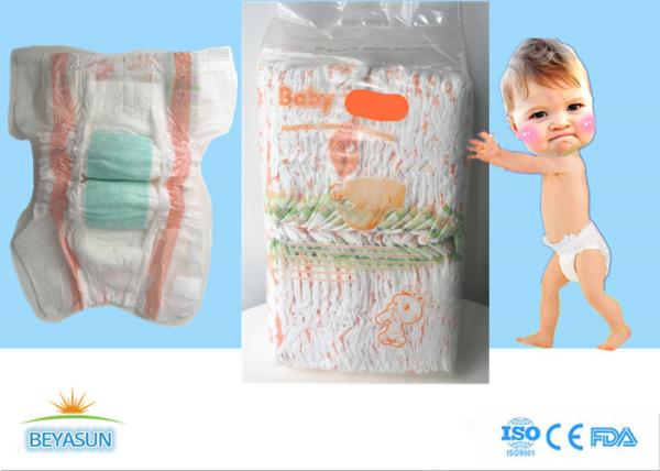 Buy cheap Huge Absorbency Baby Diaper Products Natural Disposable Diapers With Magic Tapes , Eco Friendly from wholesalers