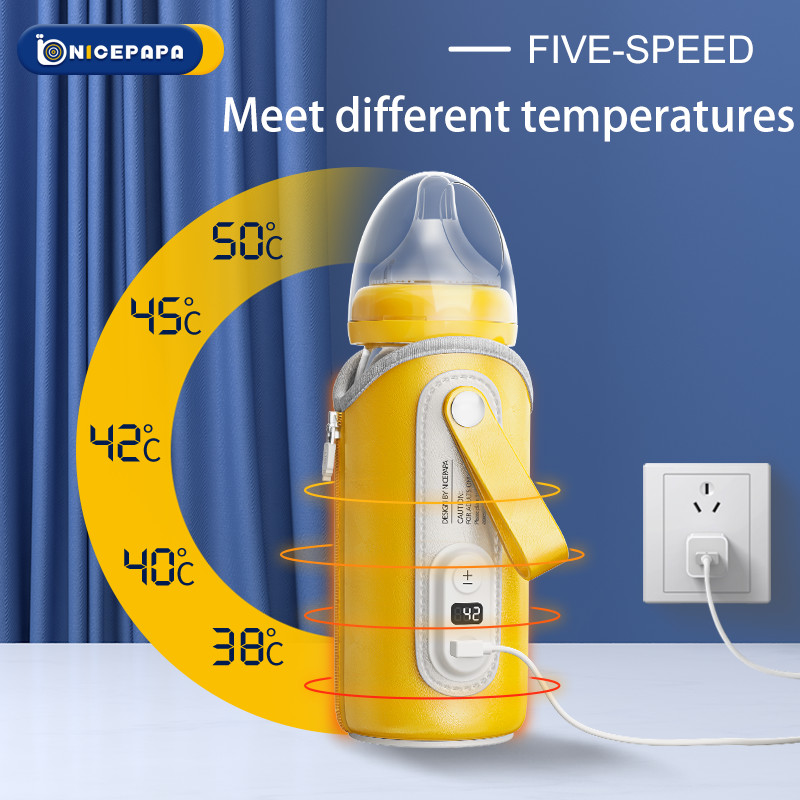 Medium Flow Temperature Control Bottle Warmer USB Wire Portable Formula Warmer