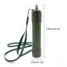 Buy cheap Outdoor Flushable Water Filter Straw Portable Water Purifier Straw Hiking Camping Emergency Survival from wholesalers