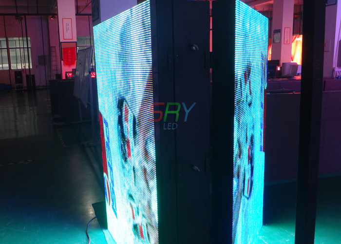 Advertising Double Sided LED Cabinet , 1/4 scan Constant Current Waterproof LED Screen
