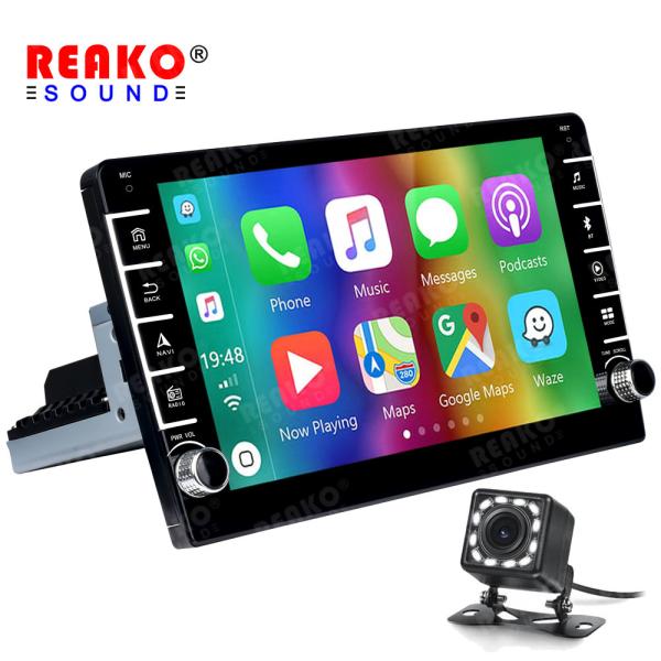Dual Knobs 1 Din Navigation System Carplay Autoradio Rear View 9 Inch Android