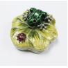 Buy cheap Handmade Pewter Frog jewelry box metal gift box Frog trinket box from wholesalers