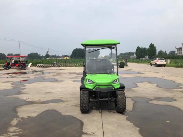 Buy cheap Customizable 4-Seater Bright Green Electric Golf Cart for Scenic Spots or Beaches Low Braking Distance from wholesalers