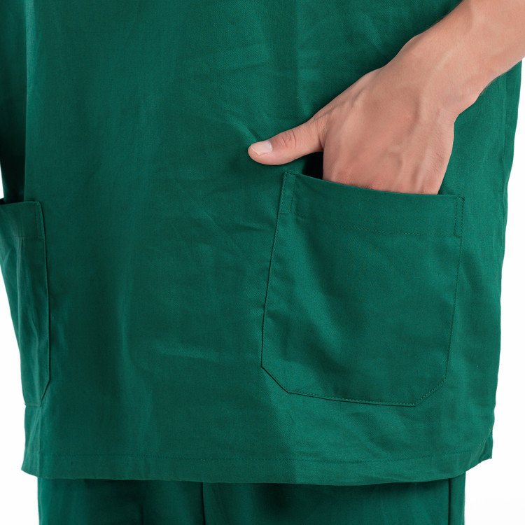Blue Medical Scrub Suit Long Sleeve XS-3XL Industrial,Healthcare Center