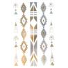 Buy cheap Silver foil, good foil Jewelry temporary tattoo, decorative arrow metallic foil tattoo from wholesalers