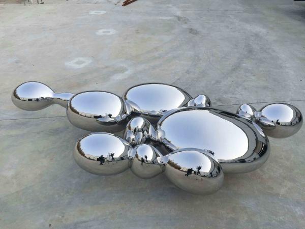Buy cheap Contemporary Large Abstract Sculpture , Stainless Steel Garden Ornaments Statues from wholesalers