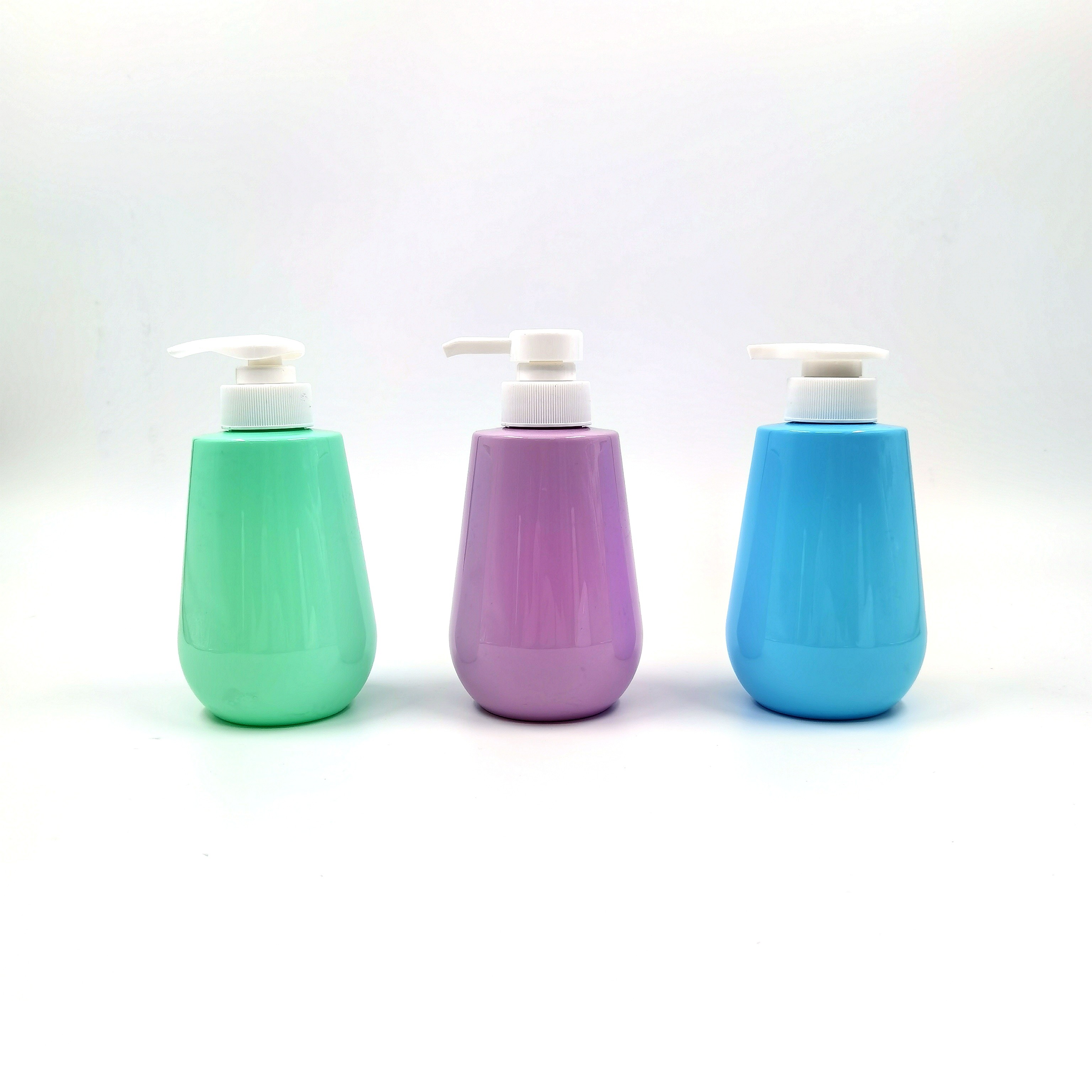 Green 32mm Neck 465ml Plastic Cosmetic Bottles Silk Screen Printing