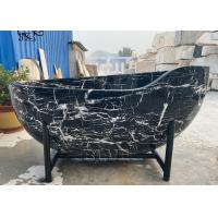 Buy cheap BLVE Marble Elegant Bathtub Nero Marquina Solid Natural Stone Bathroom Whirlpool product
