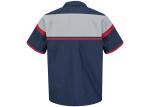 Summer Blend Cotton Uniform Work Shirts Customization Embroidery