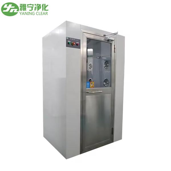 Anti Static Cleanroom Air Shower Double Blower Room Electronic Interlock For 2-4