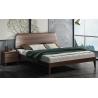 Buy cheap 2017 New Walnut Wood Bedroom Furniture Nordic design King size bed from wholesalers