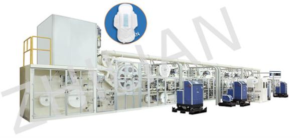 Buy cheap Ladies Fully Automatic Sanitary Pad Making Machine 1200 pcs / min from wholesalers