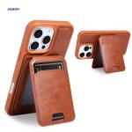 Custom Logo Leather Phone Case With Magsafe Wallet Stand Card Holder