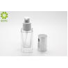 Buy cheap Square Clear Glass Foundation Bottle 30 Ml from wholesalers