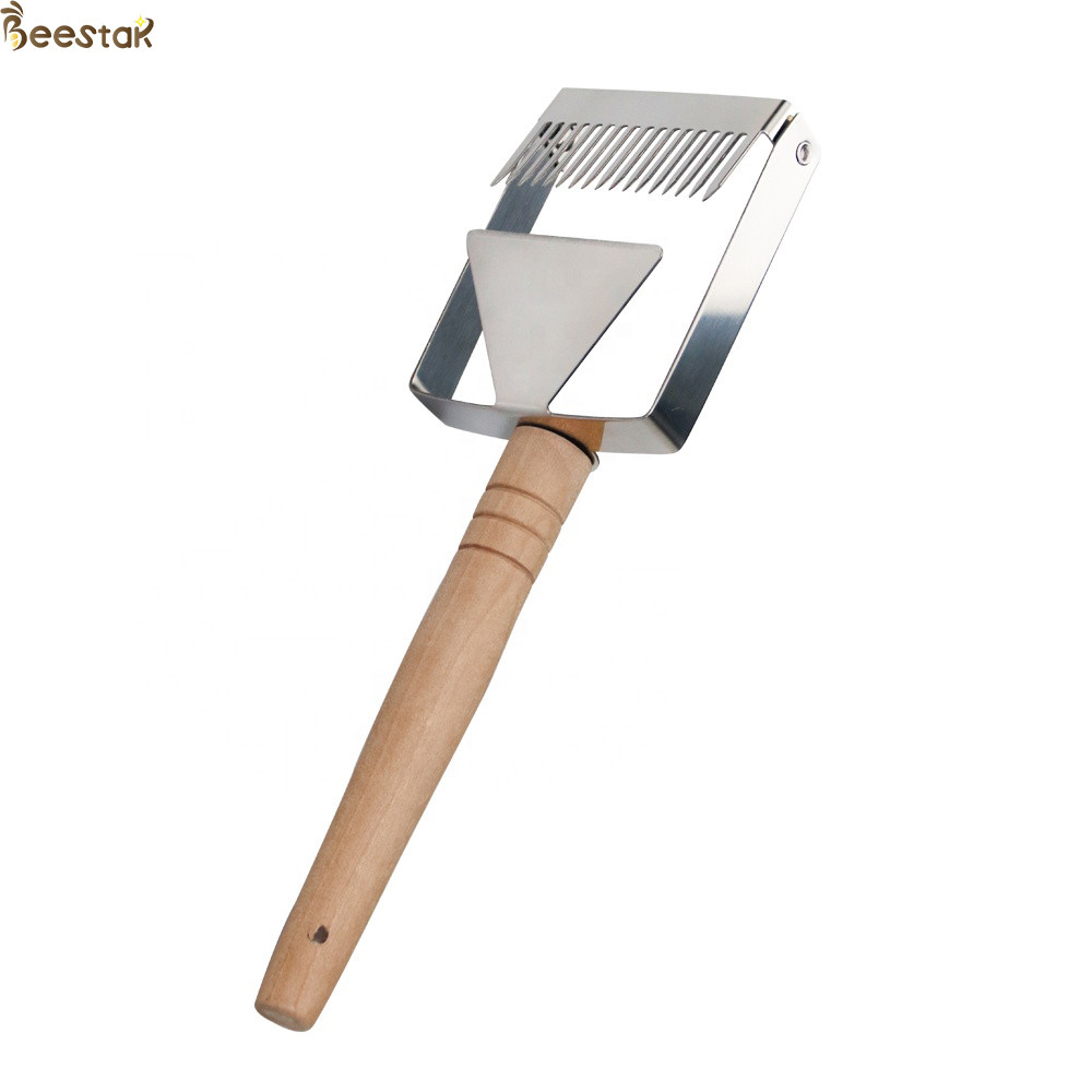 Small Wooden Handle Honey Uncapping Tools 17 Needles Uncapping Fork