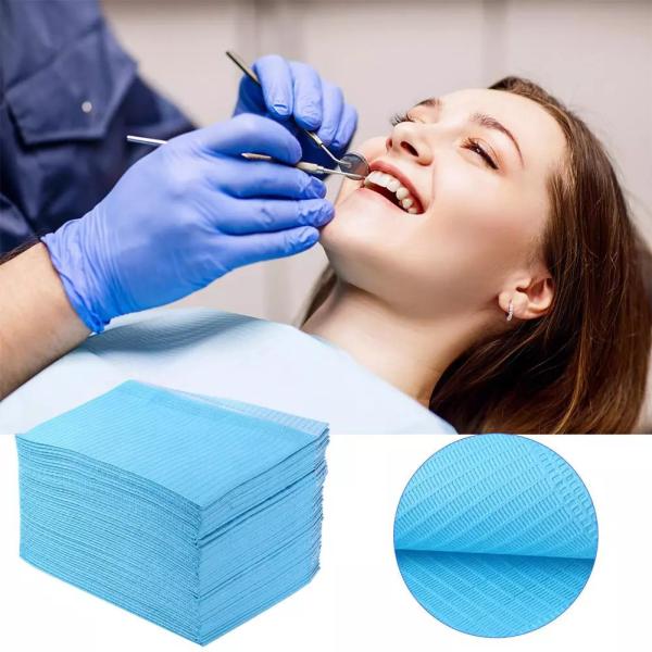 Buy cheap Waterproof Absorbing Disposable Dental Bibs Anti Leakage from wholesalers