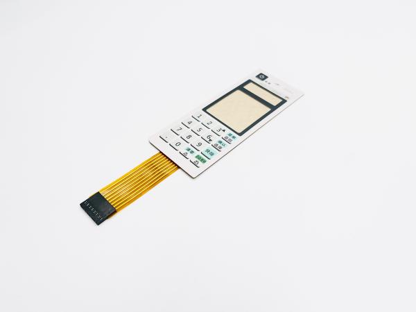 Buy cheap 55*70mm FPC Membrane Switch Designed with Embossed Button and Printed Silver Conductor from wholesalers