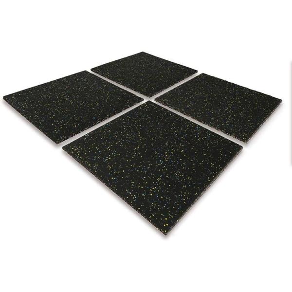 Buy cheap 25mm 4pcs Eco Sports Outdoor Interlocking Tiles 20"X20"X1'' Thick Interlocking Rubber Gym Flooring from wholesalers