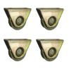 Buy cheap Zinc 660lbs Loading 4 Inch Heavy Duty Casters U Shape from wholesalers