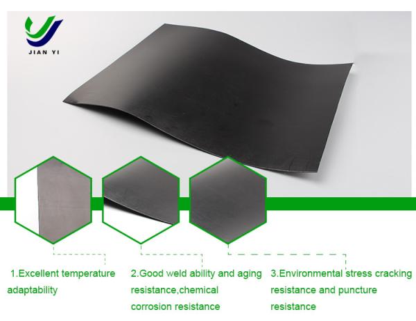 Buy cheap Anti Seepage HDPE Smooth Geomembrane Waterproof 2mm Thickness from wholesalers