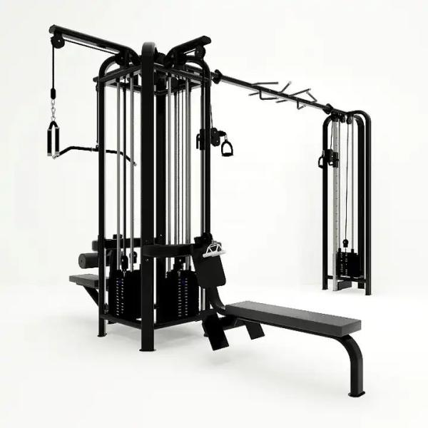 Buy cheap Commercial Gym Equipment Adjustable Pulley 5 Station Multi Gym Strength Training Cable Machine Gym from wholesalers