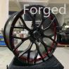 Buy cheap 5x130 matt black color and red line 22x10 wheels forged wheels for mercedes G class from wholesalers